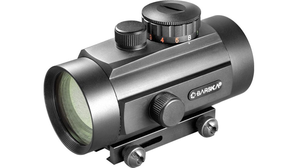 Barska 40mm Red Dot Scope w/ Dual Color Reticle &amp; Dual Size Mounts - AC10650