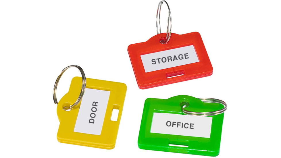 Barska Assorted Key Tags For Key Cabinets, 100 Pack, Multi, Small, AF13680