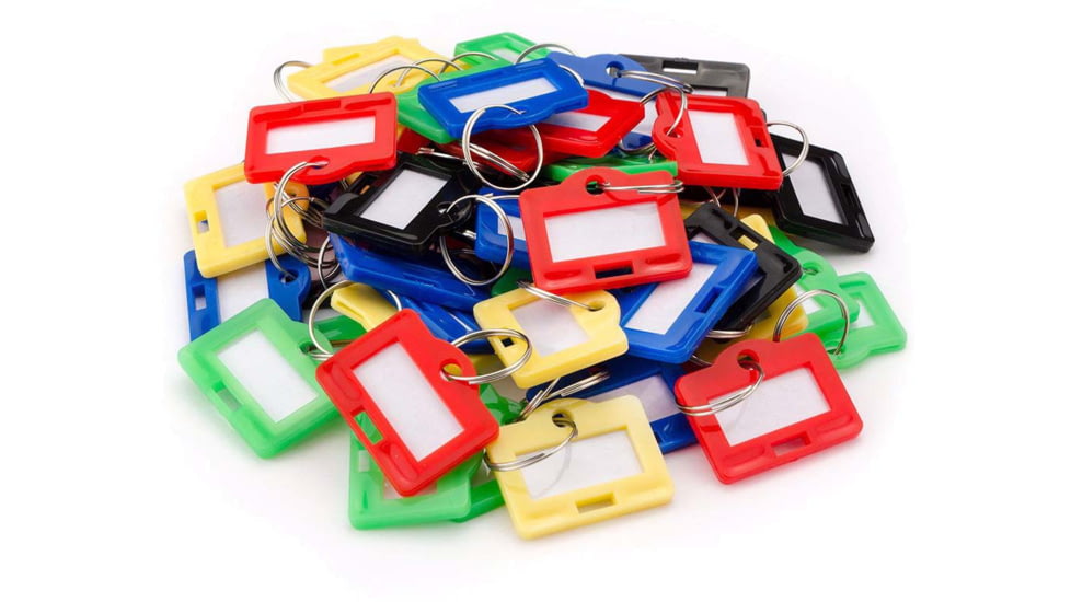 Barska Assorted Key Tags For Key Cabinets, 100 Pack, Multi, Small, AF13680