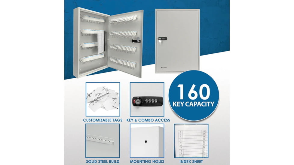 Barska 160 Capacity Fixed Position Key Cabinet