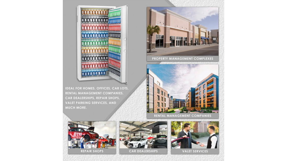 Barska 180 Capacity Adjustable Key Cabinet