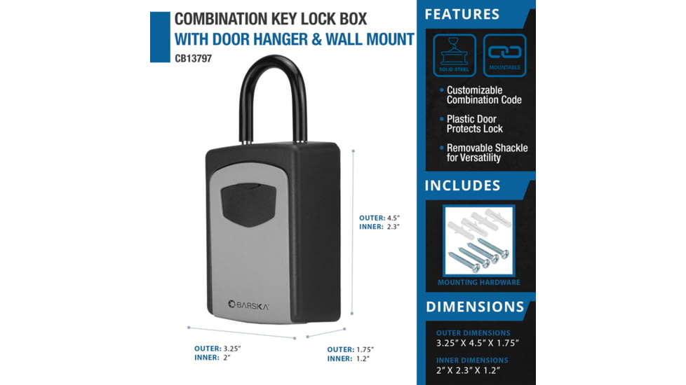 Barska Combination Key Lock Box