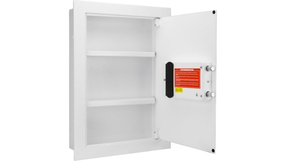 Barska Biometric Wall Safe, White, Medium AX13030