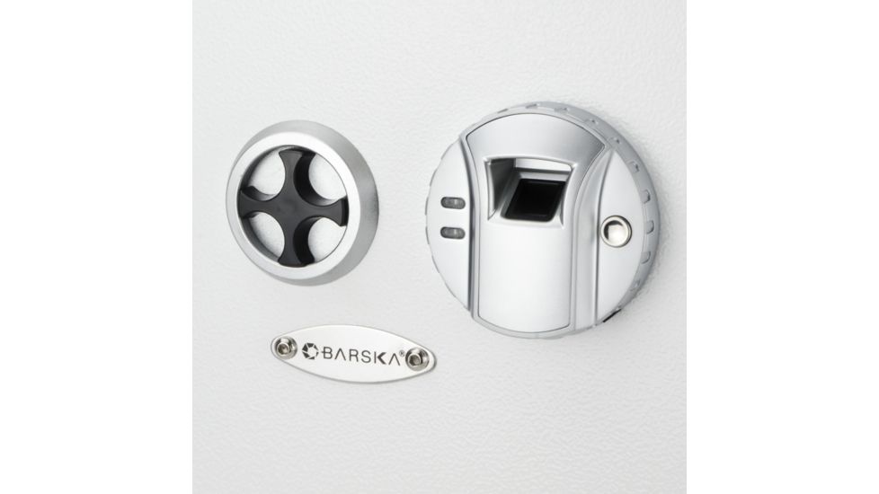 Barska Biometric Wall Safe, White, Medium AX13030