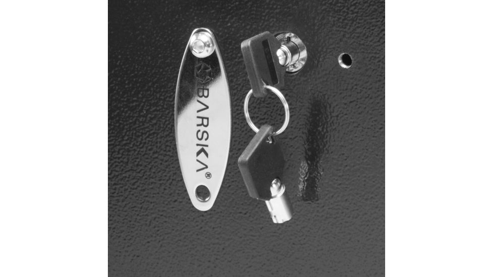 Barska Biometric Wall Safe (Left Opening), Black, Medium AX13034
