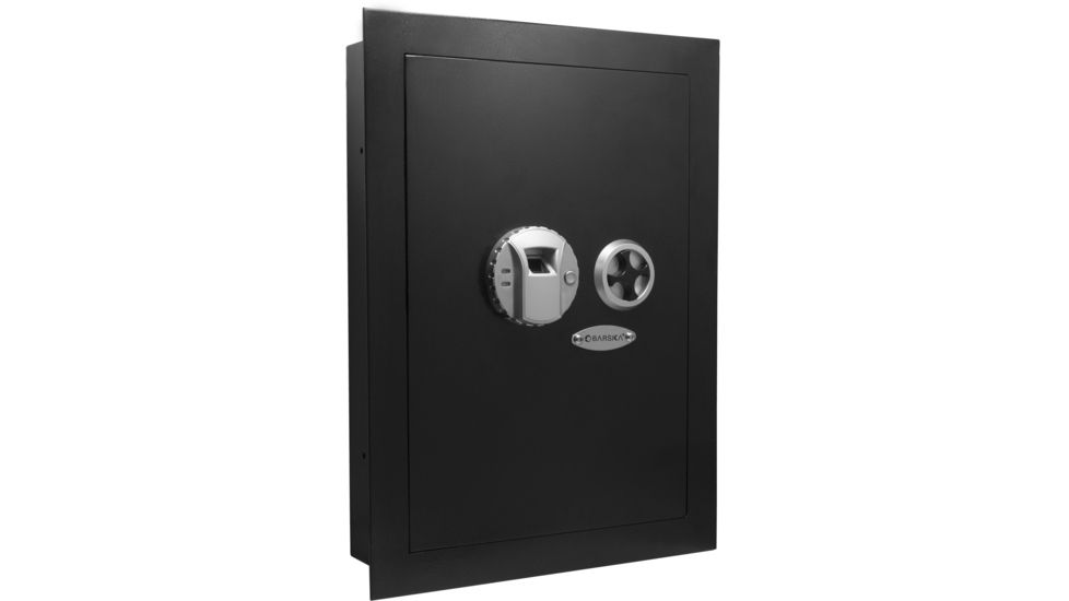 Barska Biometric Wall Safe (Left Opening), Black, Medium AX13034