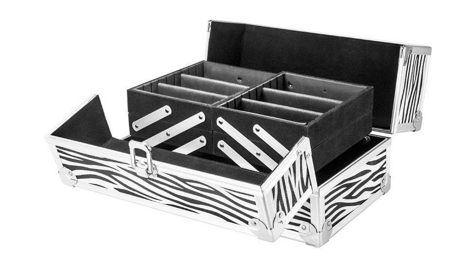 Barska Chéri Bliss Cosmetic Case CC-100, Zebra Print BF11986
