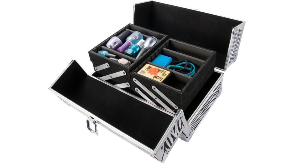 Barska Chéri Bliss Cosmetic Case CC-100, Zebra Print BF11986