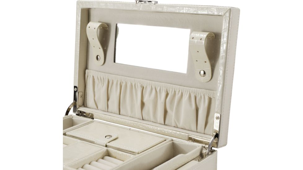 Barska Cheri Bliss Jewelry Case JC-400,11x7.5x4in,Cream BF12504