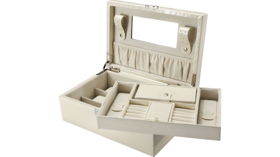 Barska Cheri Bliss Jewelry Case JC-400,11x7.5x4in,Cream BF12504