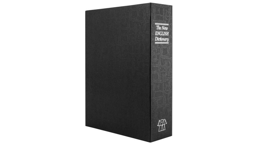 Barska Dictionary Book Lock box Safe w/ 3 Digit Combination Lock, Black, Outer Size 7.56 x 2.5 x 10.5 in CB12498