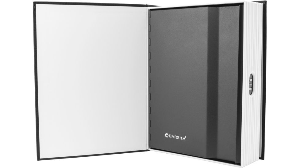 Barska Dictionary Book Lock box Safe w/ 3 Digit Combination Lock, Black, Outer Size 7.56 x 2.5 x 10.5 in CB12498