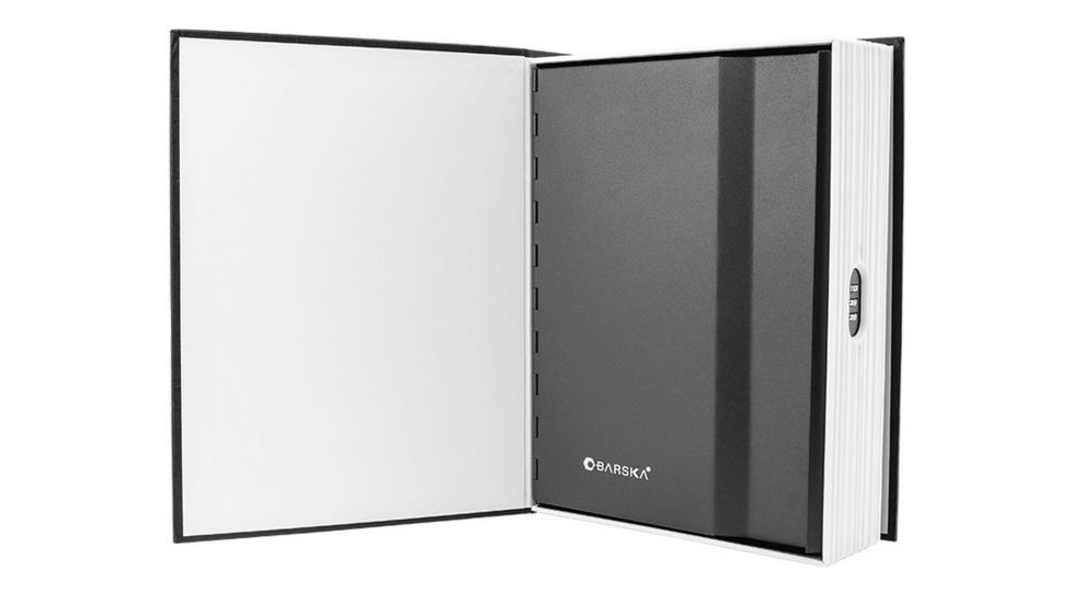 Barska Dictionary Book Lock box Safe w/ 3 Digit Combination Lock, Black, Outer Size 7.56 x 2.5 x 10.5 in CB12498