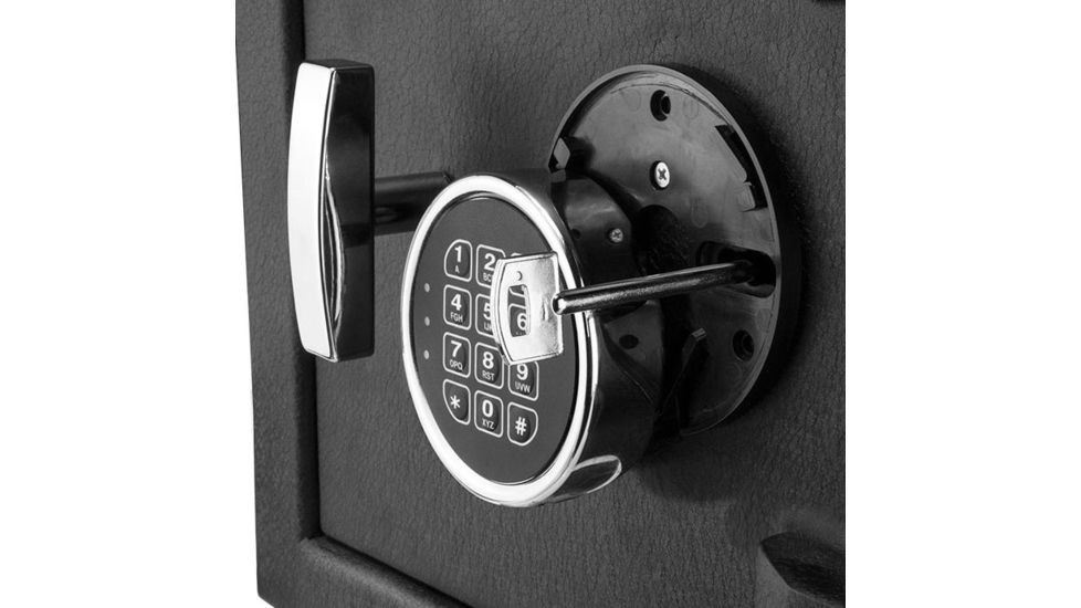 Barska DX-300 Large Depository Keypad Safe, Anti-Fishing Baffles, 3 Steel Locking Bolts, Black AX12590