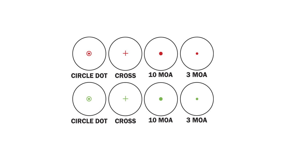 Barska Electro 1x22-33mm Reflex Sight, Multi Reticle, Black, Small, AC11705