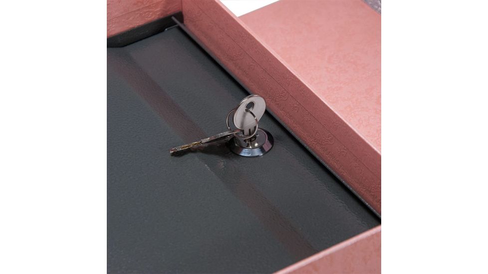 Barska Gift Box Lock Box w/Key Lock,Pink,5.25x1.75x8.75in CB12186