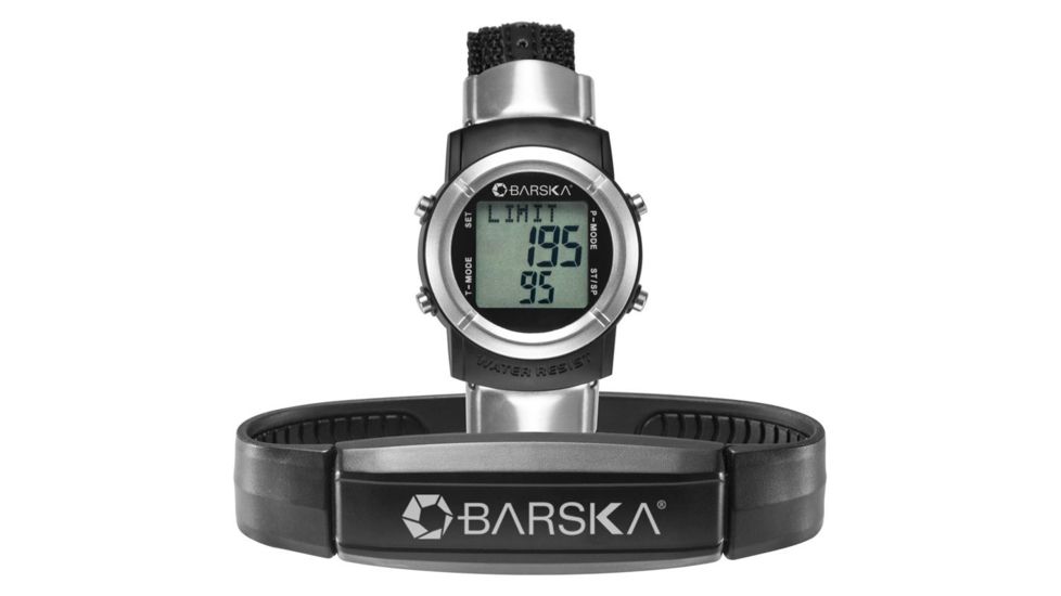 Barska Heart Rate Monitor Watch w/ Wireless Transmitter, Black, R2 Fitness Watch GB12166