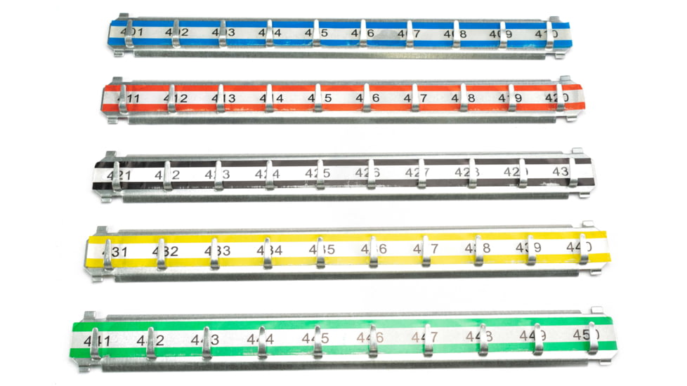 Barska Labeled Key Shelves w/ 401-500 Numbered Hooks for Key Cabinets, Multi, Medium, AF13690