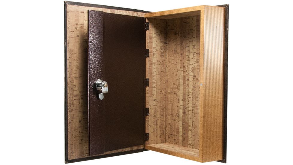Barska Large Antique Book Safe with Key Lock, Brown CB11992
