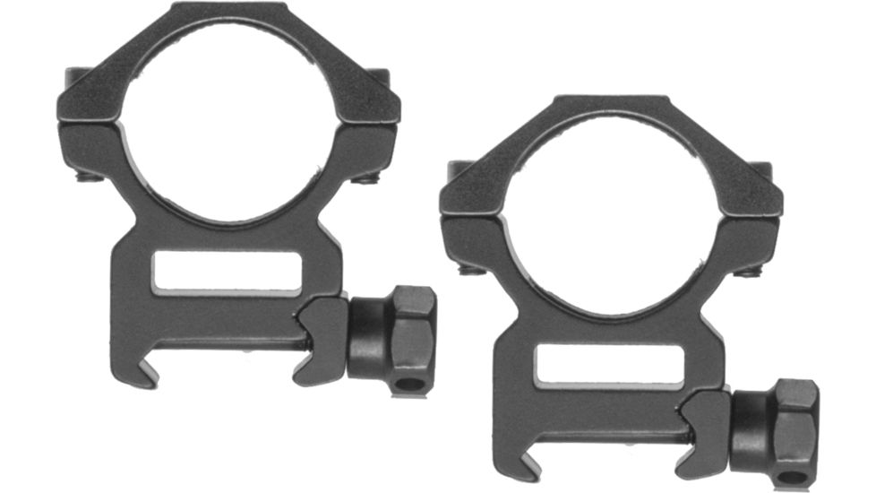 Barska Medium 1in Weaver Style HQ Rings, Black, Medium AI13184