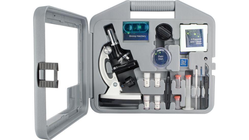 Barska Microscope Kit with Carrying Case, White, Small AY12938
