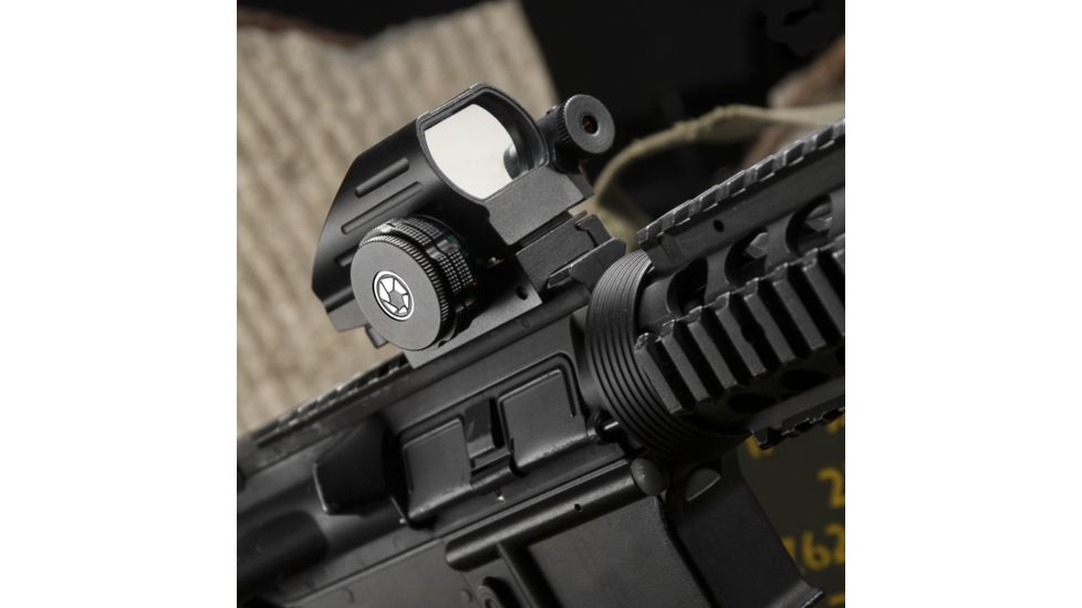 Barska Multi Reticle Electro Sight with Red Laser, Black AC12136