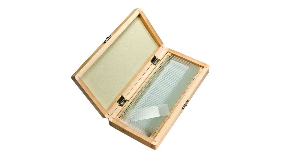 Barska Prepared Microscope Slides 50pcs w/ Wood case