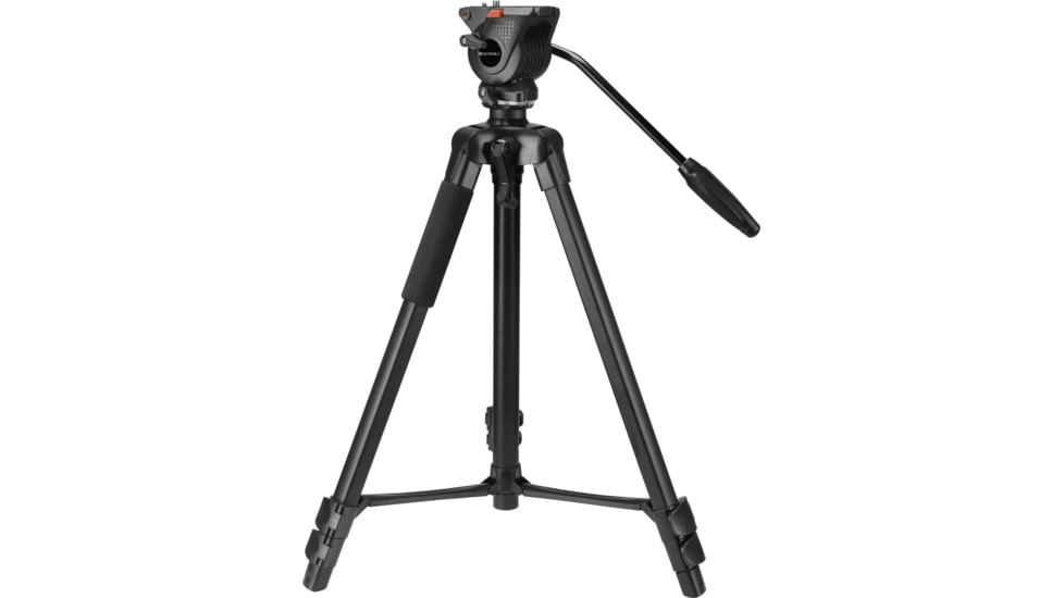 Barska Professional Fluid Head Tripod, Black, Medium, AF13650