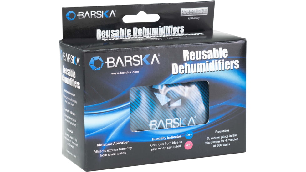 Barska Reusable Safe Dehumidifier, 2-Pack, Green/Blue, Medium, AF13772