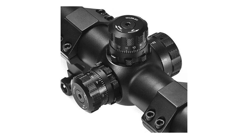 Barska SWAT 8-32x44 IR Tactical Rifle Scope w/ Mil-Dot Illuminated Reticle, Sunshade &amp; Rings
