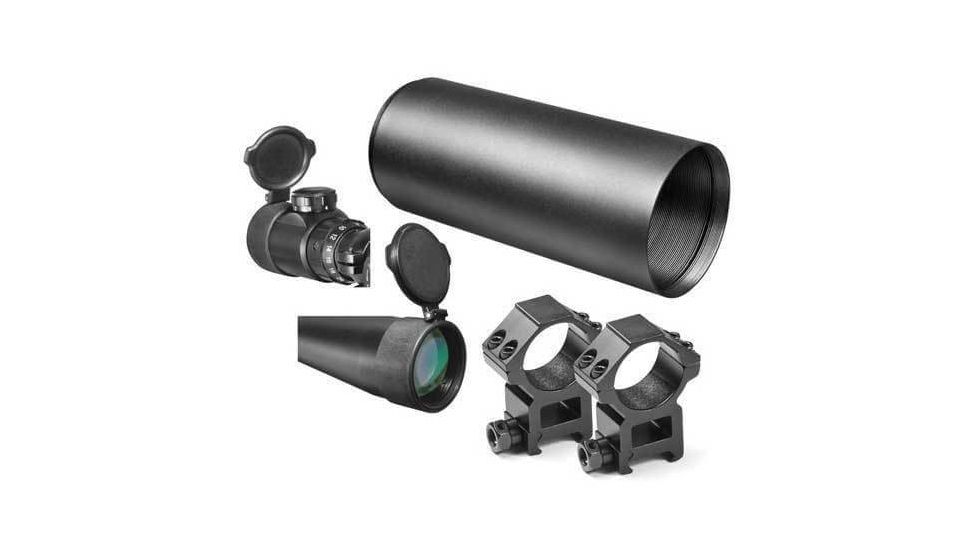 Barska SWAT 8-32x44 IR Tactical Rifle Scope w/ Mil-Dot Illuminated Reticle, Sunshade &amp; Rings