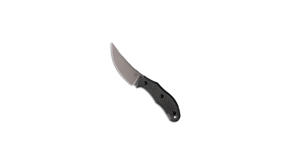 Bastinelli Creations Bastinelli Creations Chopper Fixed Blade Knife Black Canvas Micarta 3.5" SW, Black, Bohler M390, adult, BHQ-193663