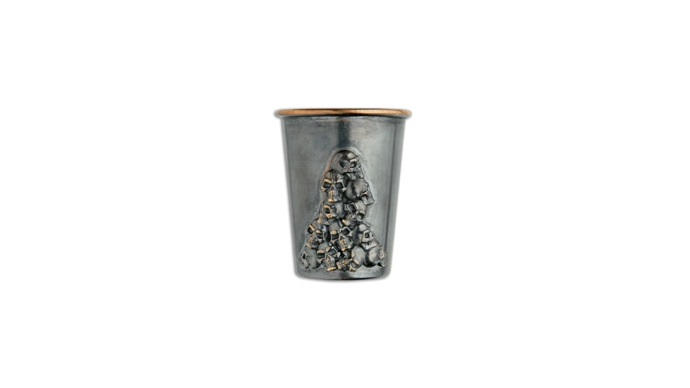 Bastinelli Creations Bastinelli Shot Glass Skulls Two Sides - Copper, adult, BHQ-102293