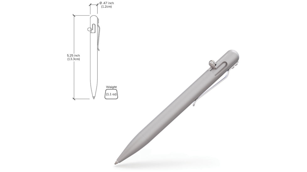 Bastion Bolt Action Pen Aluminum Silve