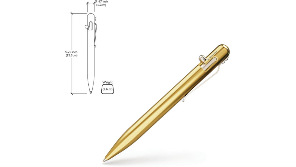 Bastion Bolt Action Pen Brass