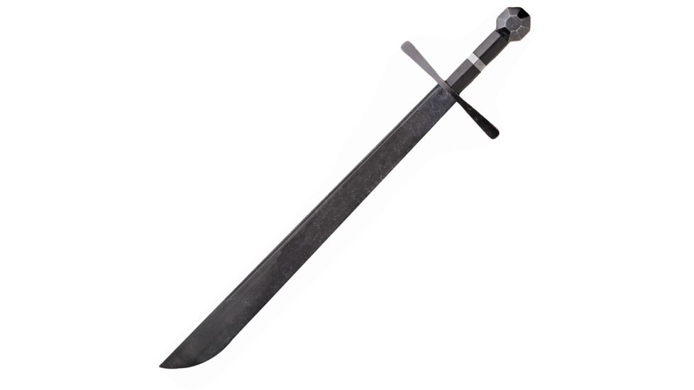 Battlecry Hattin Falchion Fixed Blade Knife, 24in, Standard Edge, Black, Synthetic Handle BAT501508
