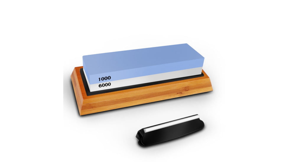 Battling Blades Abedoe 6000 1000 Double Sided Knife Sharpening Water Stones With Non Slip Rubber Base Bamboo Holder For Kitchen, 1531624456226