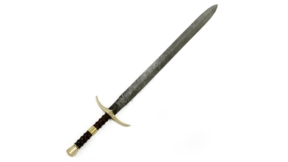 Battling Blades Bastard Longsword, High Carbon Damascus Steel, 37in, 11934996691