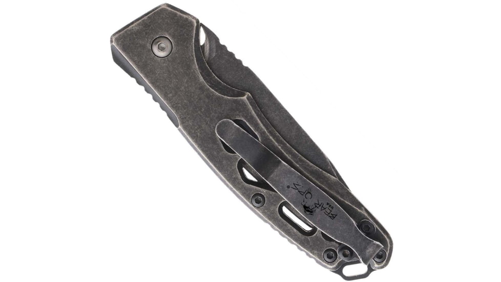 Bear OPS Auto Bold Action XII Automatic Folding Knife, 2.88in, 154CM Stainless, Stonewashed Titanium Handle, AC-1200-Ti-SW