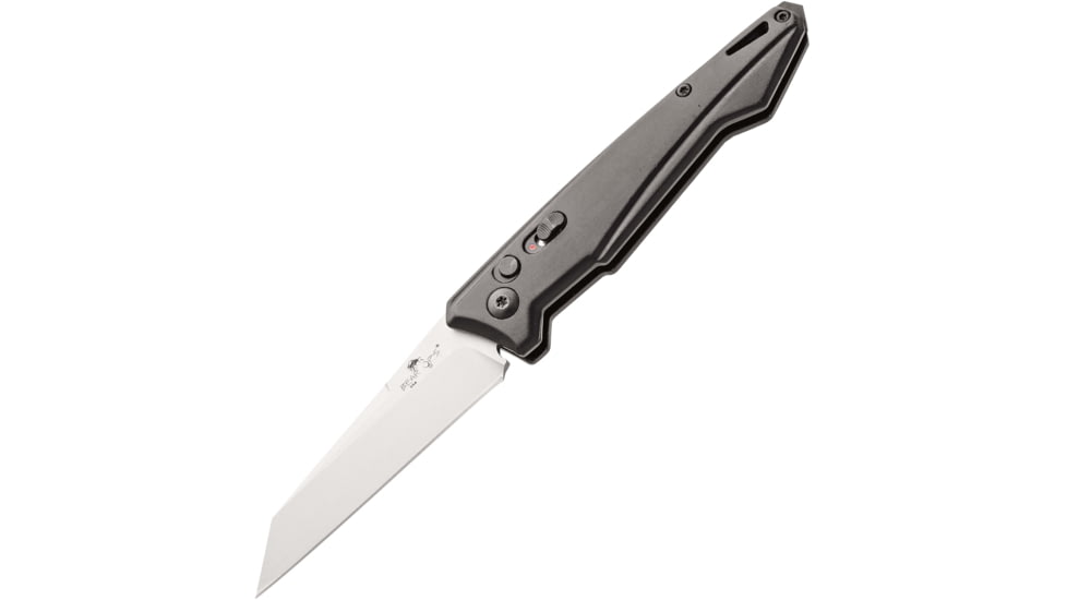 Bear OPS Auto Bold Action 15 Folding Knife, 3.13in, Sandvik 14C28N, Tanto, Bead Aluminum Handle, AC-1500-AIBK-P