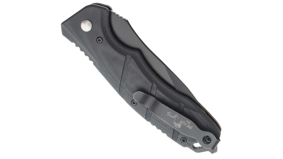Bear OPS Auto Bold Action 5 Folding Knife, 3.25in, Sandvik 14C28N Stainless Steel, G10 Survival Black Handle, AC-510-B4-B