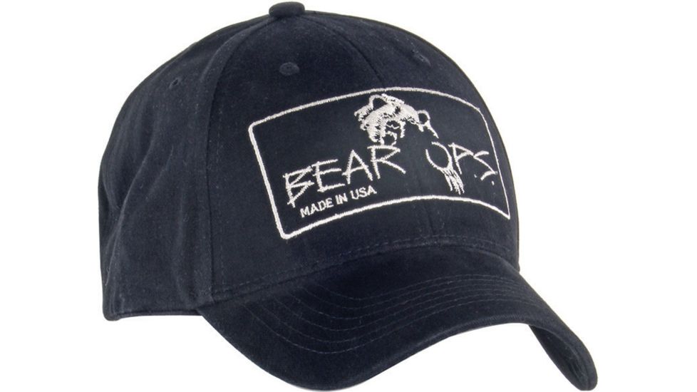 Bear Ops Baseball Cap, Black BCHATOPS