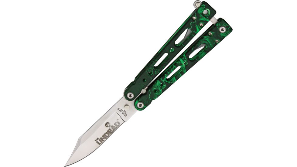 Bear Ops Undead, Bear Song IV 4 1/4in, SS bowie clip Blade, Reaper Z aluminum Handle BC37001