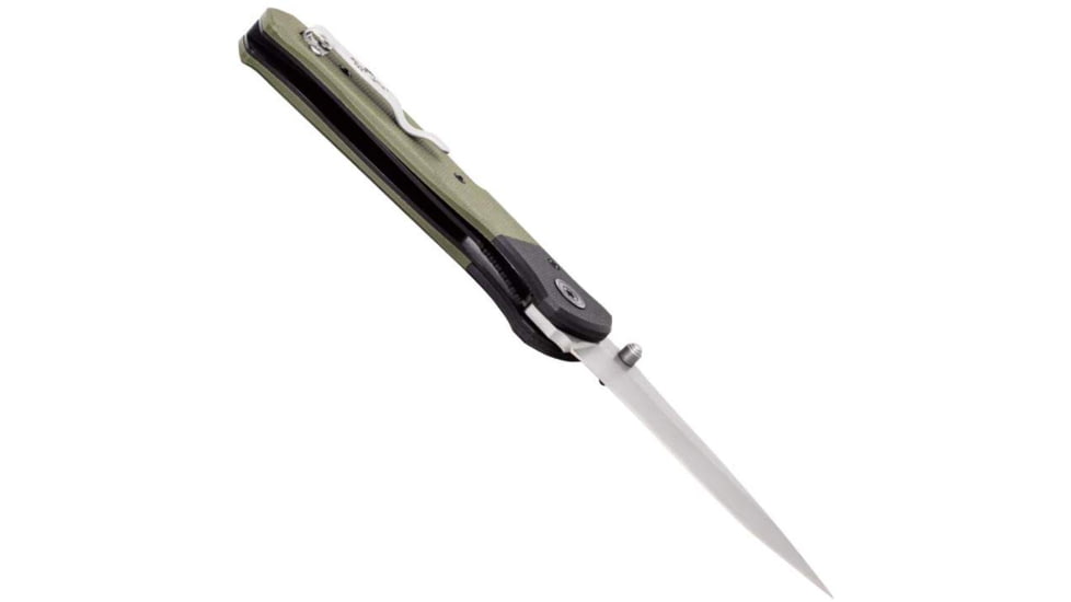 Bear & Son Cutlery 4 1/4 Bear Swipe Iv Black And Green G10 With Bead Finish Blade - A-400-B4-P