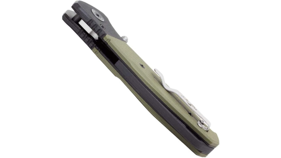 Bear & Son Cutlery 4 1/4 Bear Swipe Iv Black And Green G10 With Bead Finish Blade - A-400-B4-P