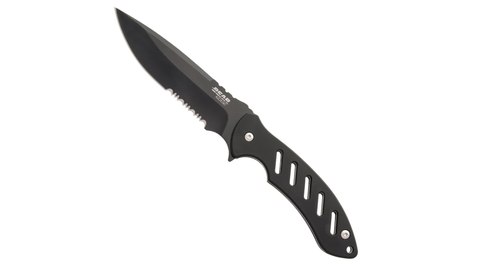 BRISK 1.0 9 3/4 BLACK BLADE BLACK FIXED BLADE W/BALLISTIC SHEATH