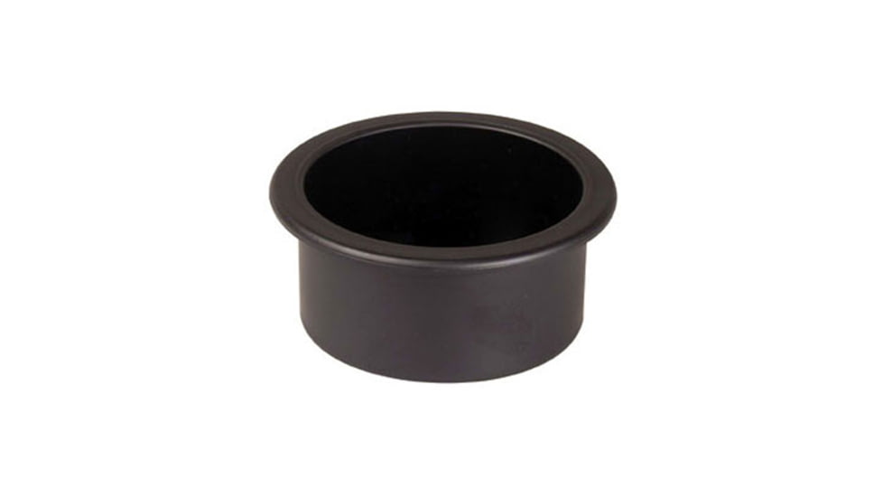 Beckson Shallow Series Recessed Drink Holder - 3 Hole Cut x 1-3/8 Depth, Black, GH31-B1-U