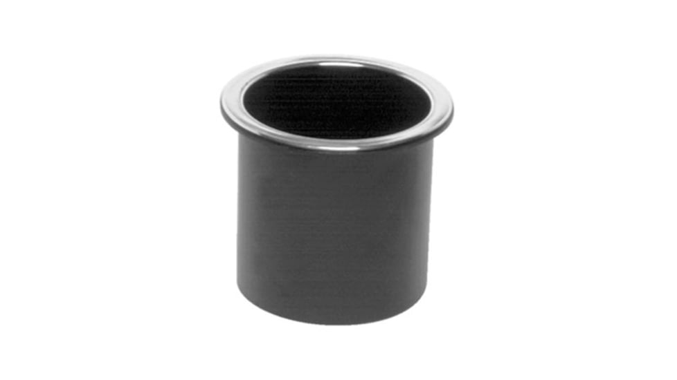 Beckson Standard Series Recessed Drink Holder - 3 Hole Cut x 2-7/8 Depth, Black, GH33-B1-U