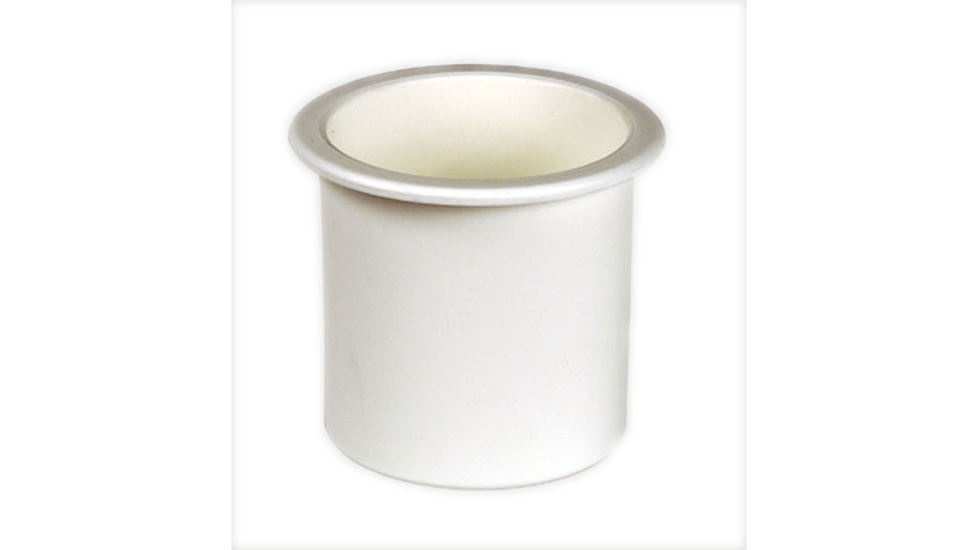 Beckson Standard Series Recessed Drink Holder - 3 Hole Cut x 2-7/8 Depth, White, GH33-W1-U