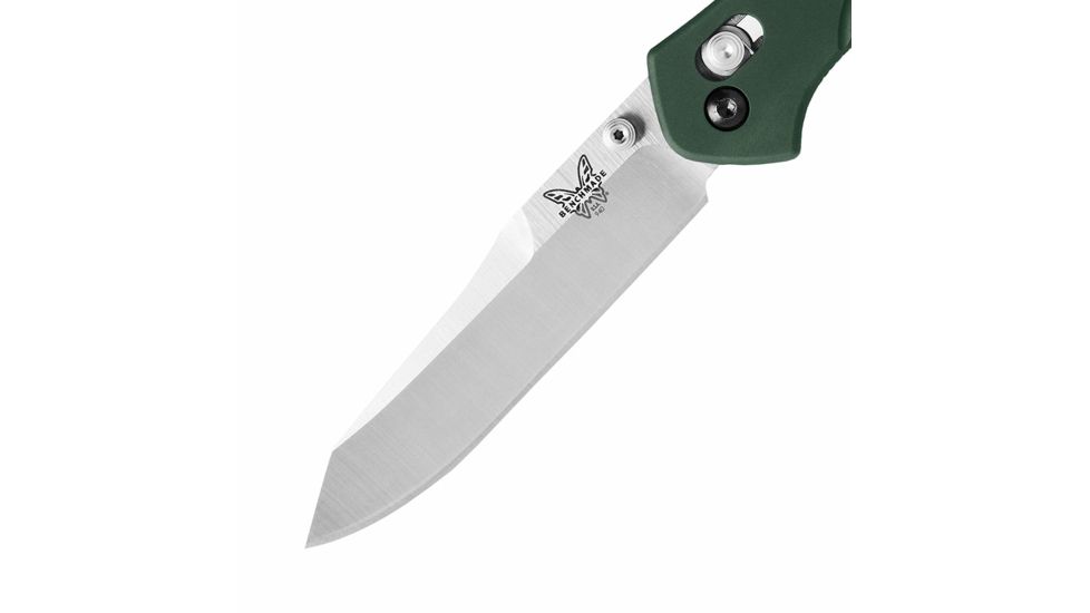 Benchmade 940 Blue Class Folding Knife, Plain Edge, Satin Blade 940